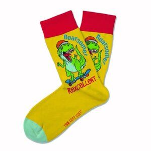 Two Left Feet- Kids Socks-- "Roarsome"